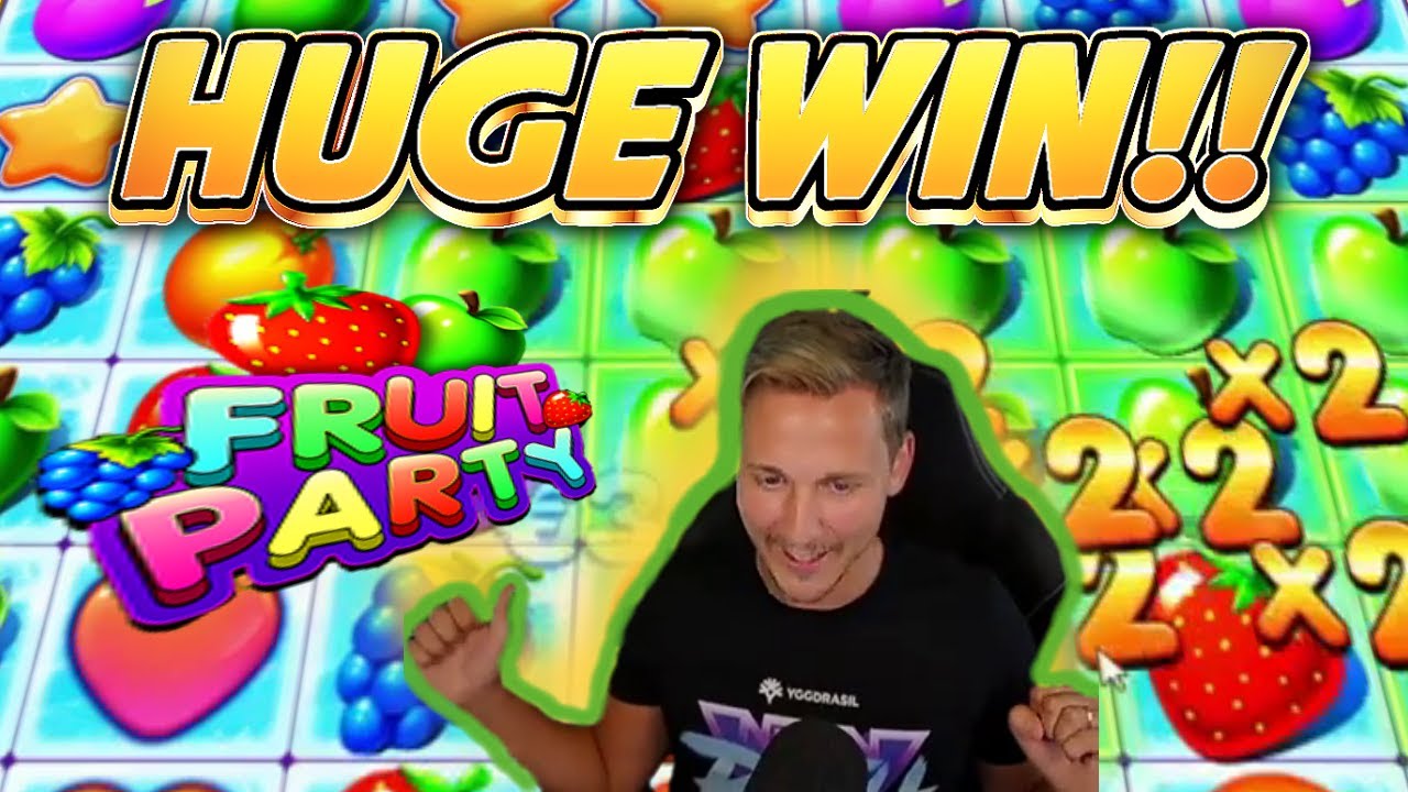 HUGE WIN! FRUIT PARTY BIG WIN - BONUS BUY ON CASINO Slot from CasinoDaddy