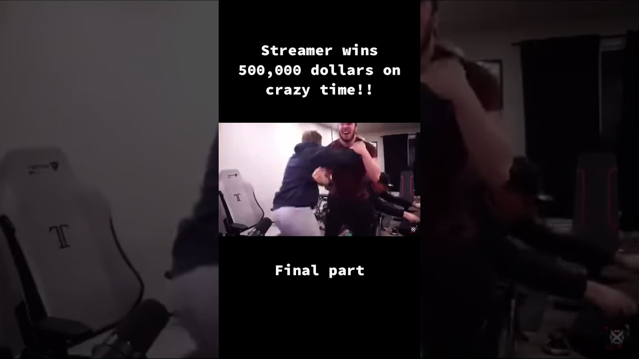 INSANE STREAMER WIN 500K$ IN CRAZYTIME final part #shorts #casino #blackjack
