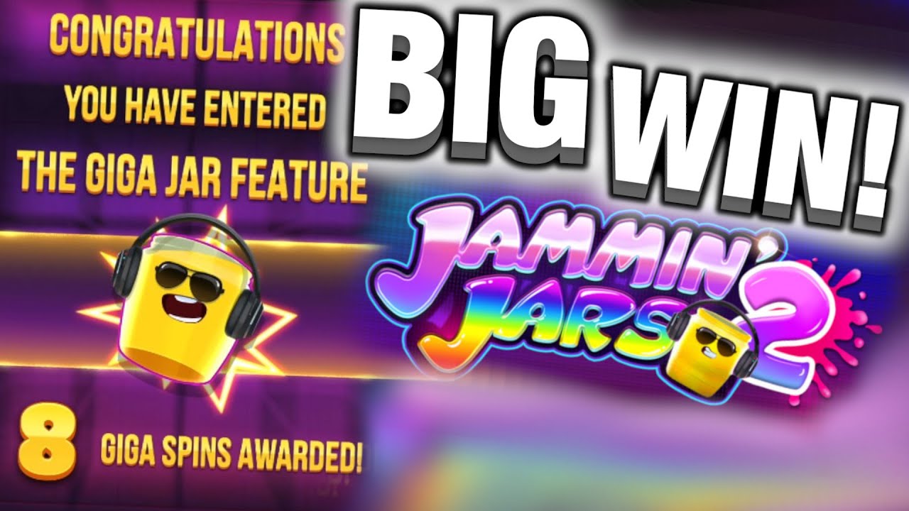 Jammin Jars 2 BIG WIN Giga Jar Bonus Feature Push Gaming Slot