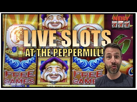 ? LIVE SLOTS at the PEPPERMILL CASINO in RENO!