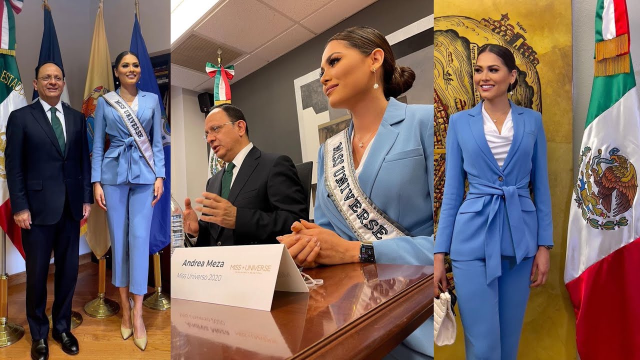 Miss Universe 2020 Andrea Meza Visited The Consulate General of Mexico ?? In NEW YORK