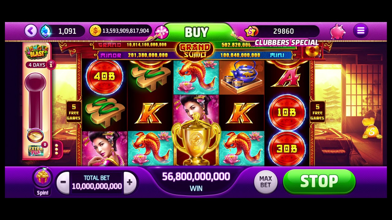 New game! Grand Sumo, free spins feature, 10b bet #Slotomania