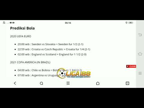 PREDIKSI PARLAY MALAM INI 18 - 19 JUNI 2021. 5 TIPS OREDIKSI BOLA EURO & COPA AMERIKA