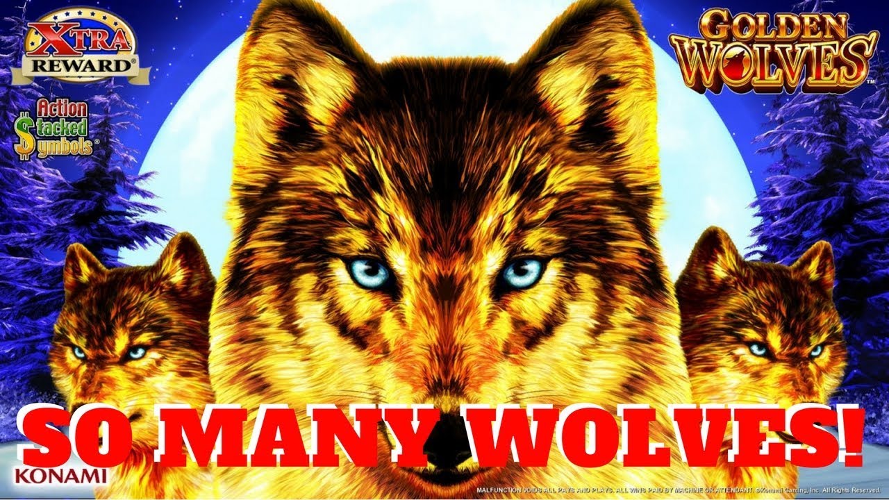 SUPER BIG WIN!  GOLDEN WOLVES SLOT MACHINE POKIE by KONAMI  PALA CASINO
