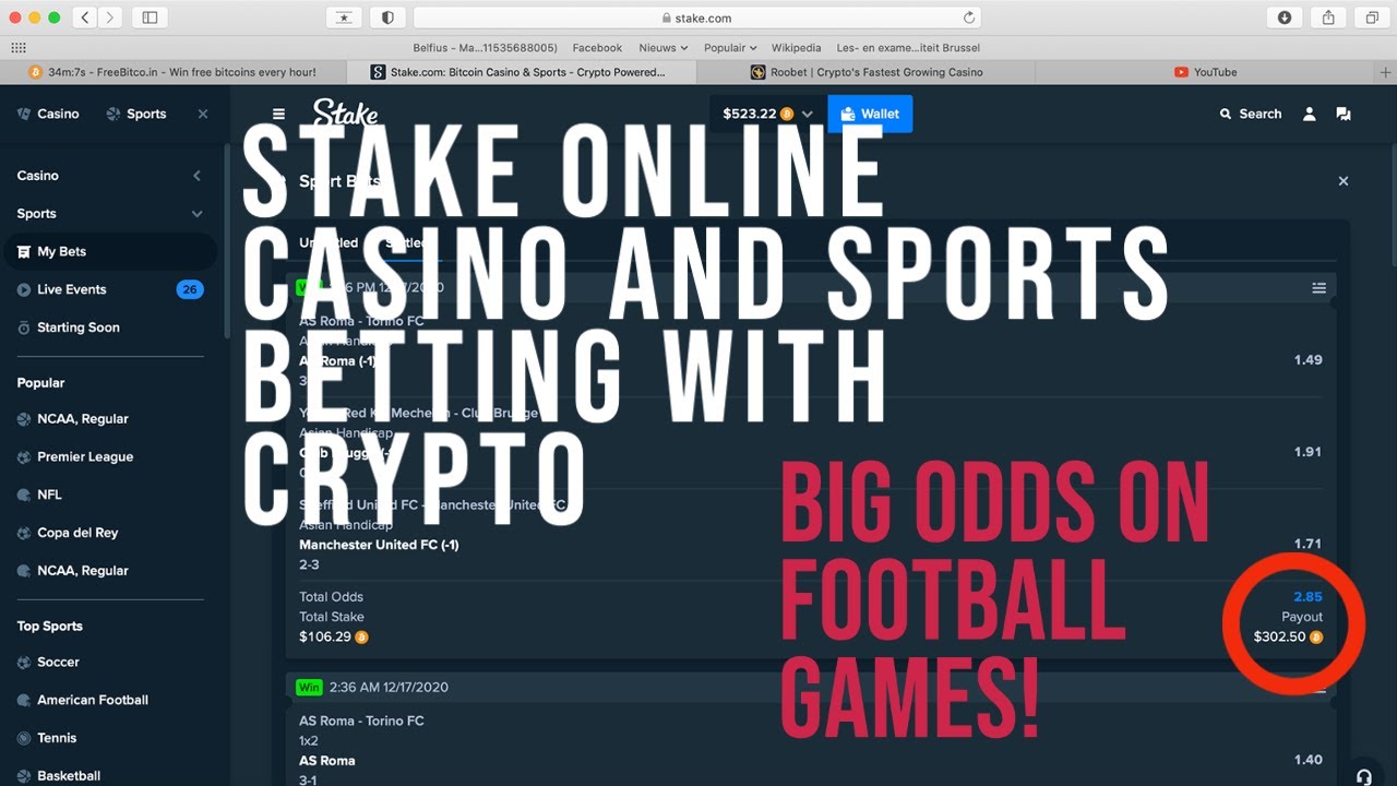 Stake.com tutorial and review (online crypto casino and sports betting)