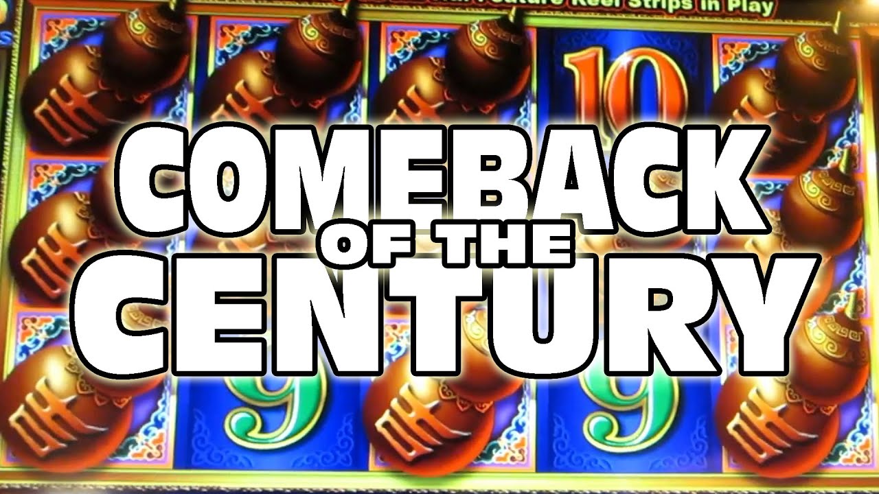 THE COMEBACK OF THE CENTURY -- Casino Slot Machine Bonus Wins!!