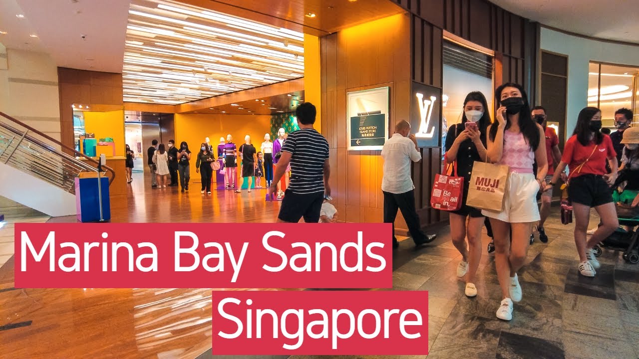 [4K] ?? Singapore City Walking Tour at Marina Bay Sands | Singapore 2021