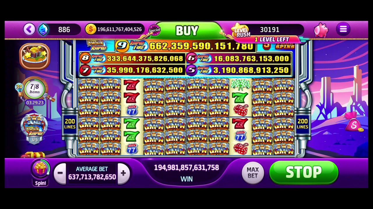Another Average bet game I love, Smokin' Rapids with Game Mania, average bet 637b #Slotomania
