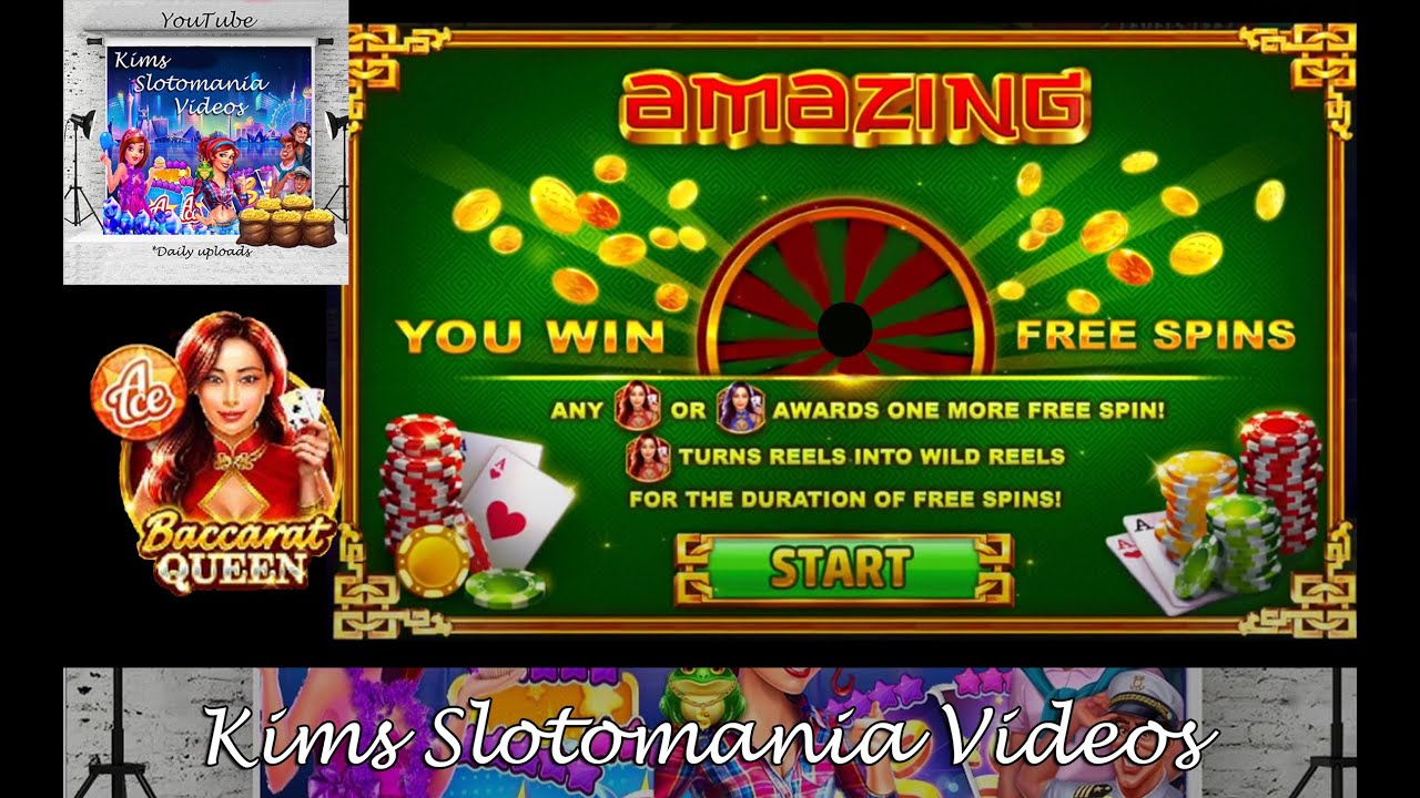 Baccarat Queen, free spins. 20b bet.  Slotomania