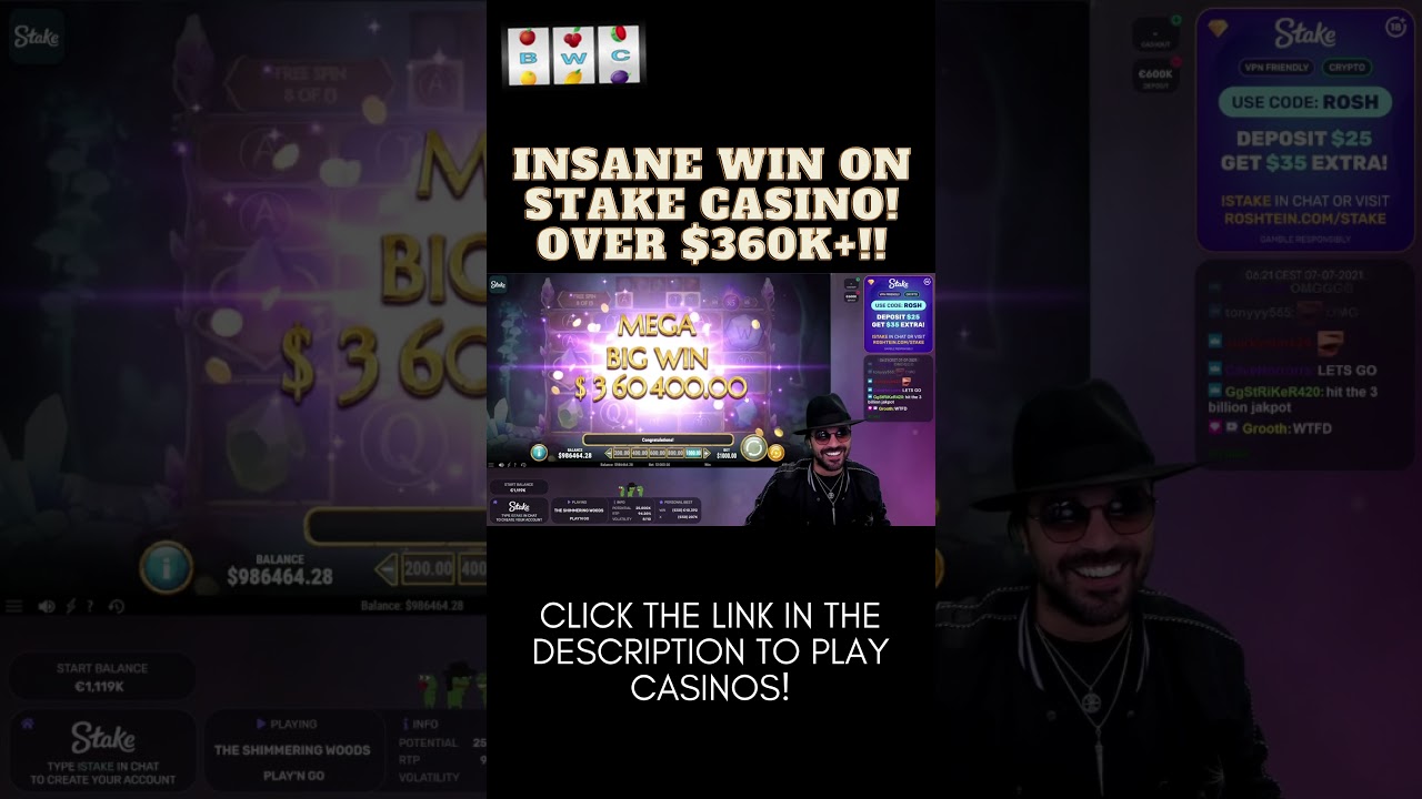 CRAZY $360K+ WIN ON STAKE CASINO!! ??? #Shorts