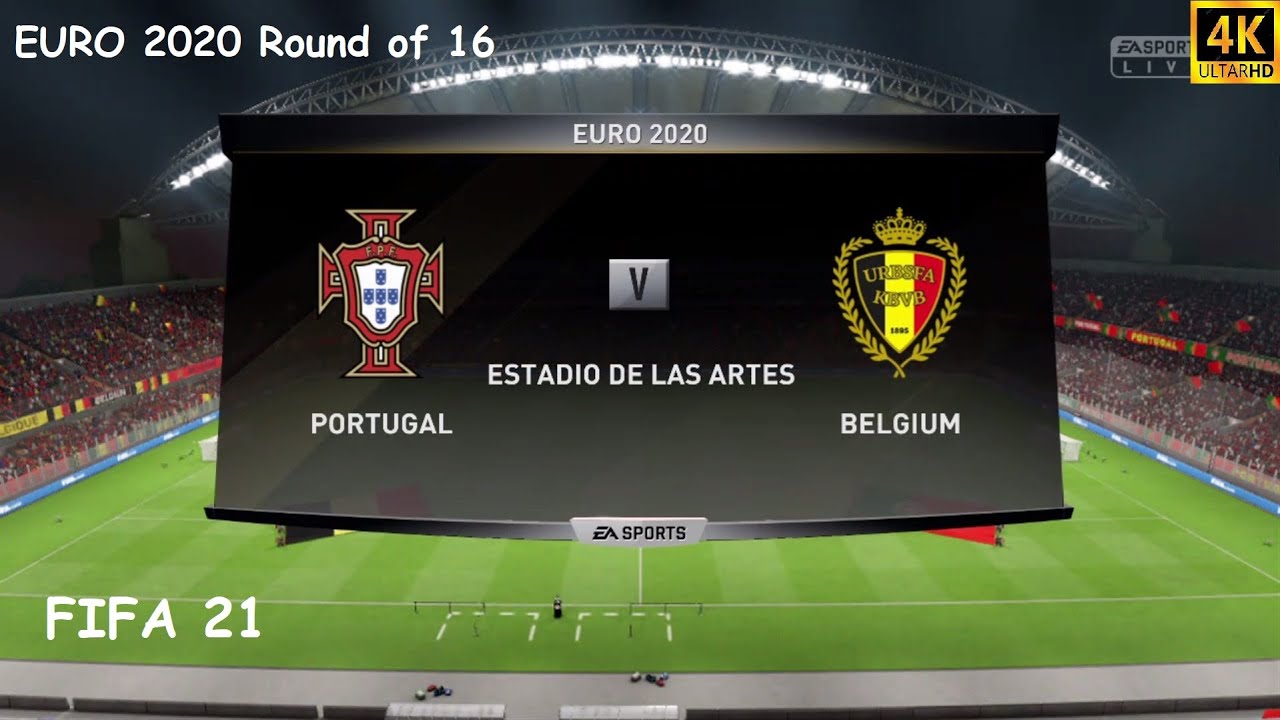 FIFA 21 Game Play || Portugal vs Belgium || UEFA EURO 2020 Round of 16 || Match Prediction