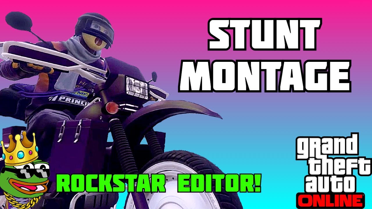 GTA 5 ONLINE | CRAZY STUNT MONTAGE WITH ROCKSTAR EDITOR BY TROLLKINGZ