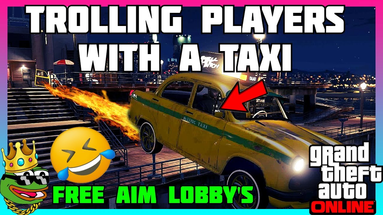 GTA 5 ONLINE | TROLLING PLAYERS WITH A TAXI LURING THEM !!! *MUST SEE*
