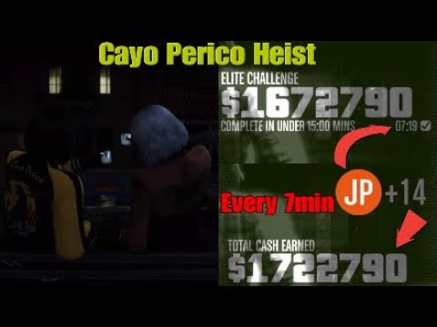 GTA Make 1.7 Mill Every 7 minutes-Plus Door glitch update - Cayo Perico Heist (BEST MONEY METHOD)
