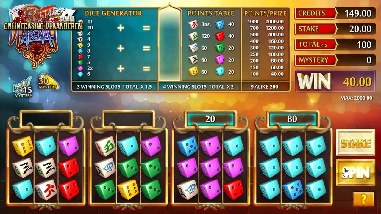 Gaming1 Mystery Arena Dicegame Circus Casino België
