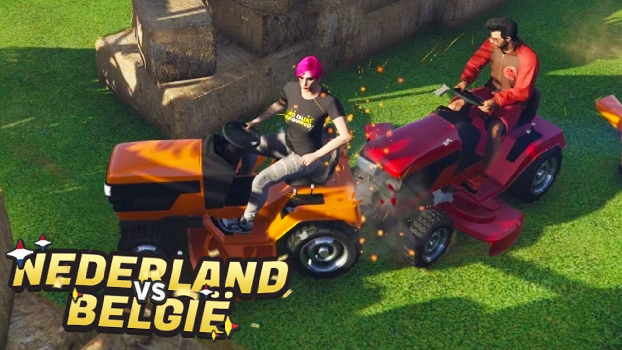 LIAM ZIET HET NIET MEER ZITTEN! // België vs Nederland #17 (GTA V Online Races)