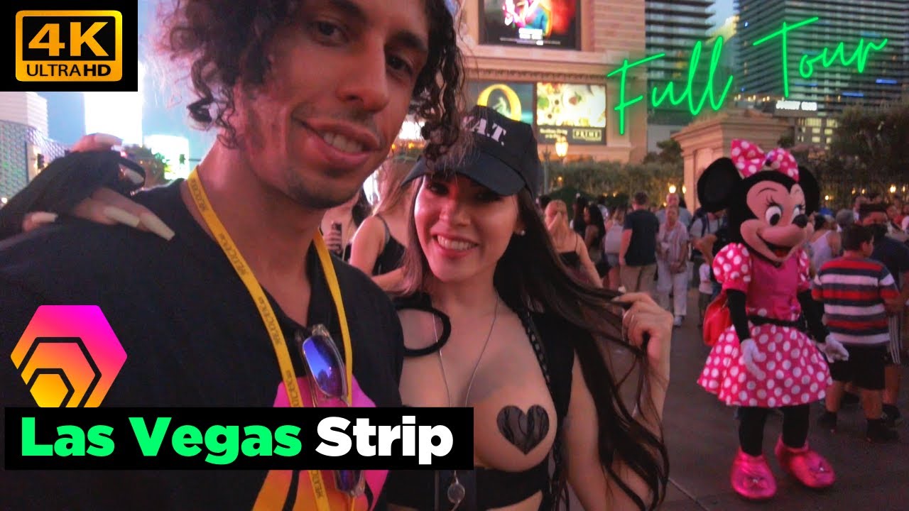 Las Vegas Strip ~ Walking Tour at Night【4K】2021 ☆ Summer