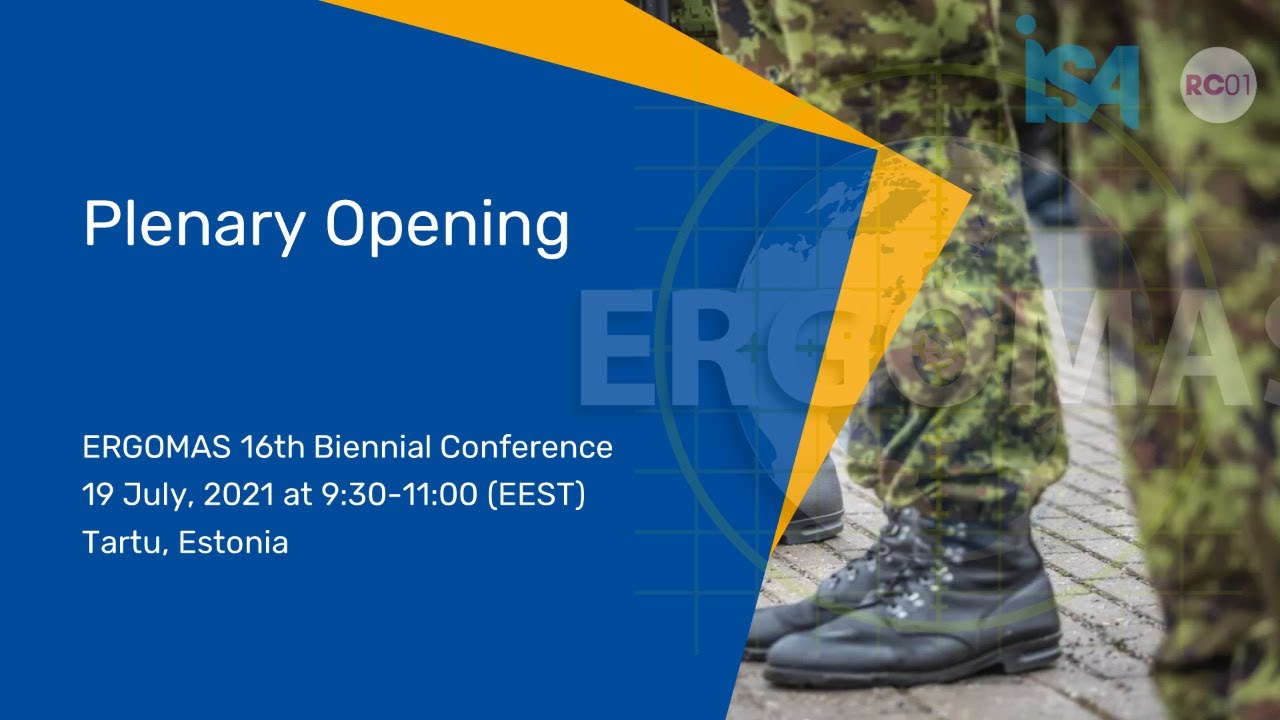 Plenary Opening · ERGOMAS 2021