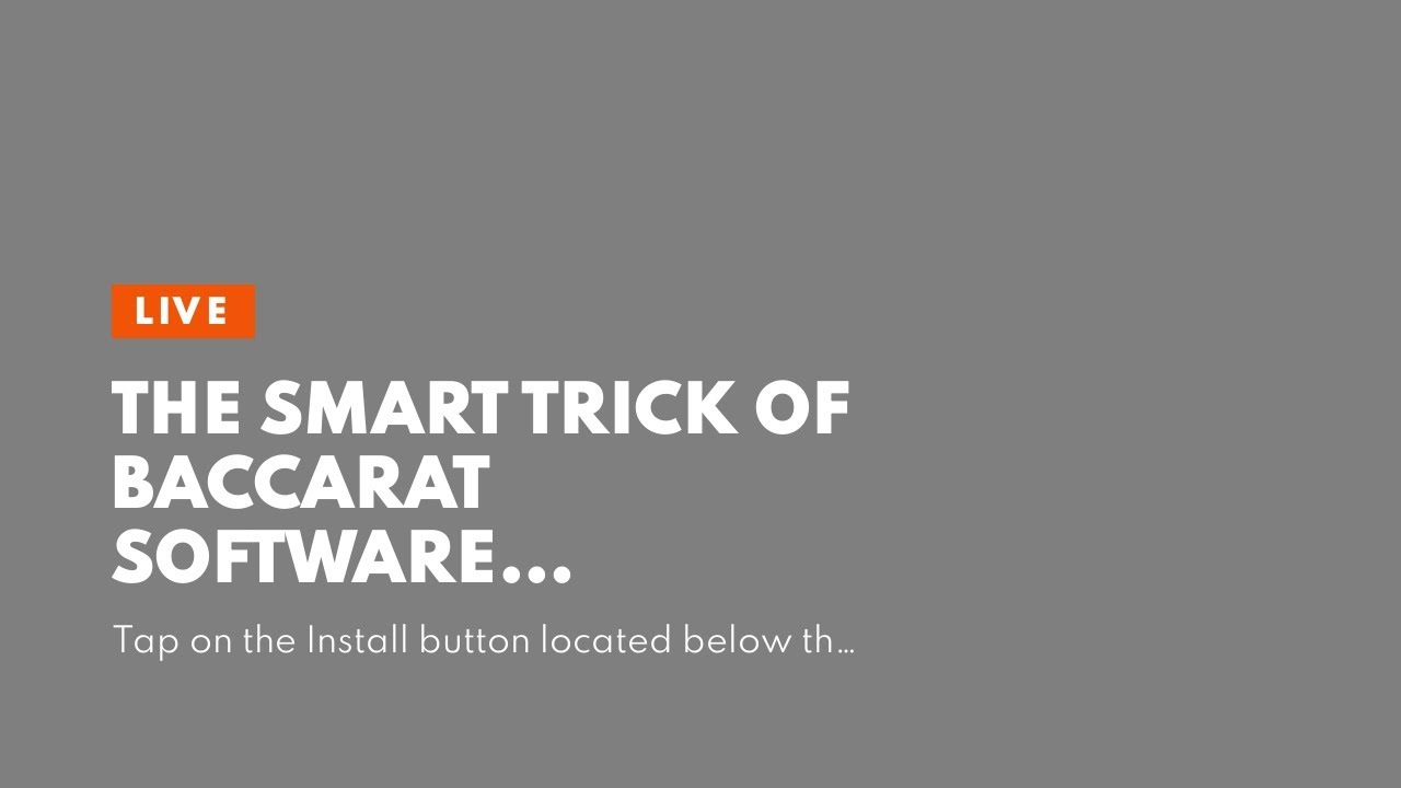 The smart Trick of Baccarat Software Development Company In Netherlands That Nobody is Discussi...