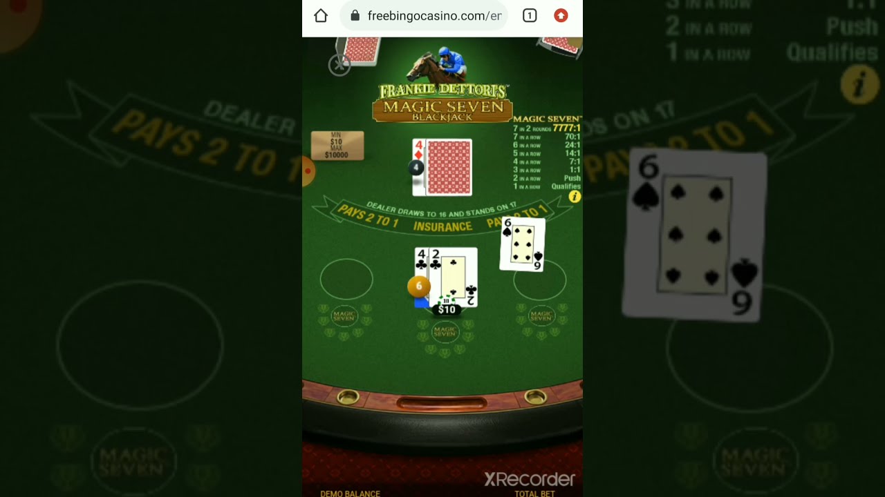 FRANKIE DETTORI'S MAGIC SEVEN BLACKJACK freebingocasino.com PLAY FREE ON MOBILE