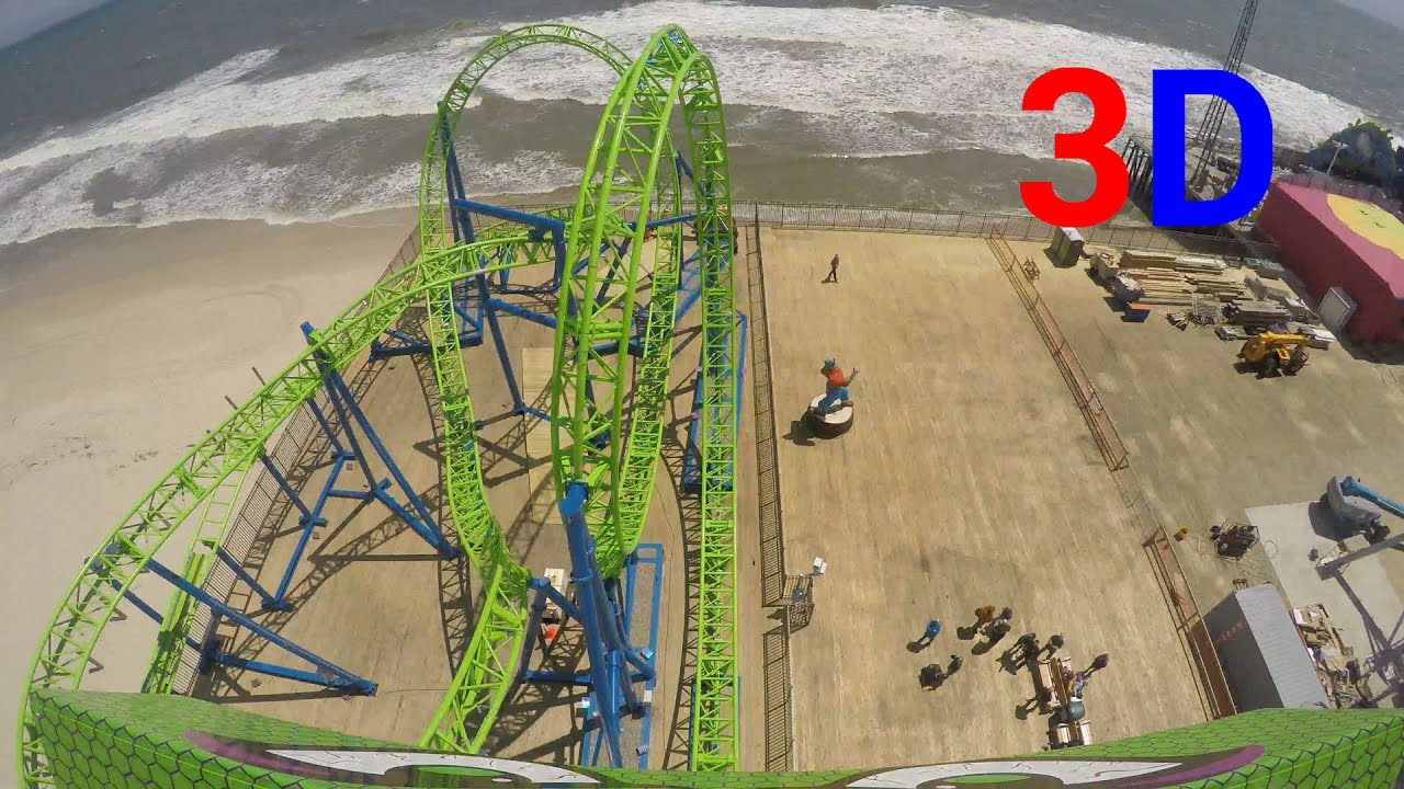Hydrus front seat on-ride 3D POV @60fps Casino Pier