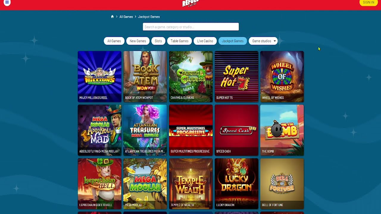 Refuel Casino Preview & Game Lobby