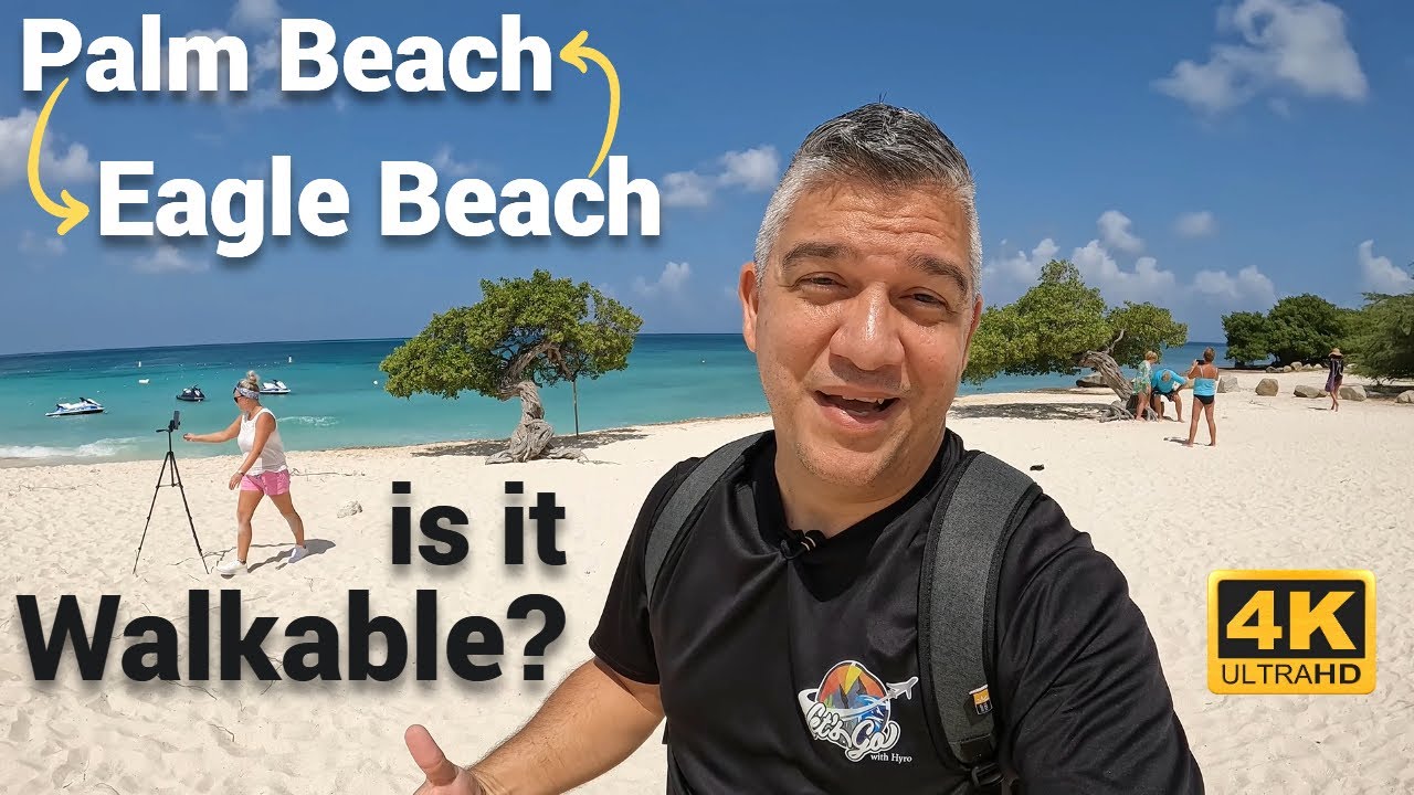 PALM BEACH to EAGLE BEACH Walking vlog 4K GoPro Hero 10