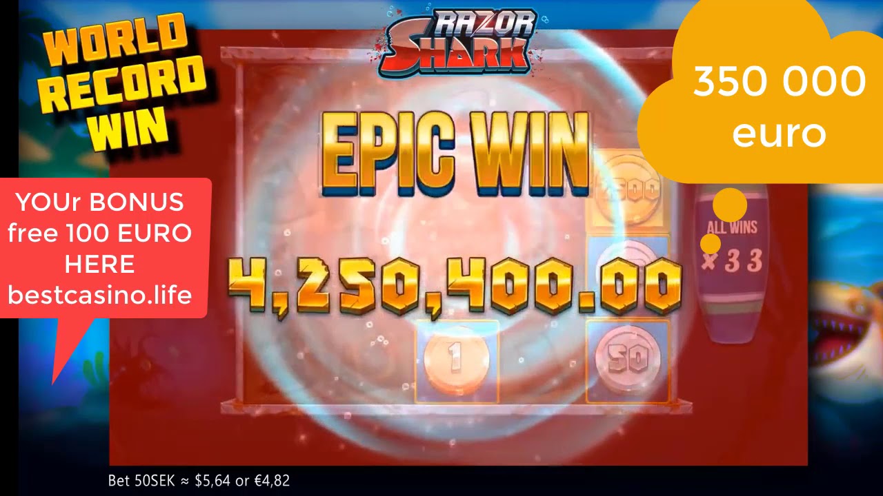 WORLD RECORD BIG WIN ON ONLINE CASINO   HUGO WIN   350 000 EURO - casino biggest win ever