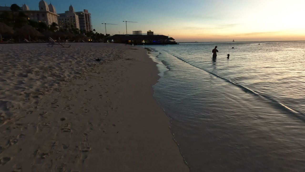 ARUBA In October 2021: Beach Area In Front Of "Hilton Aruba Caribbean Resort & Casino." 5.3K