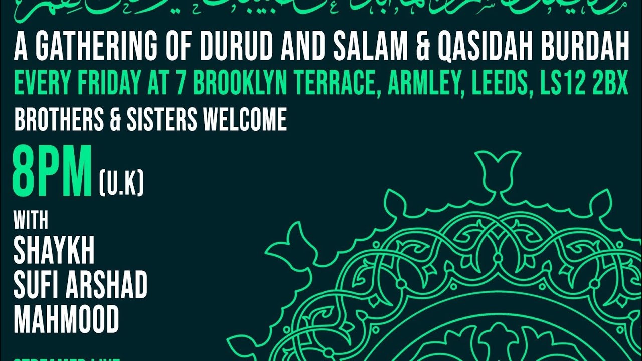 LIVE 8PM | Durud-o-Salaam | Shaykh Sufi Arshad Mahmood