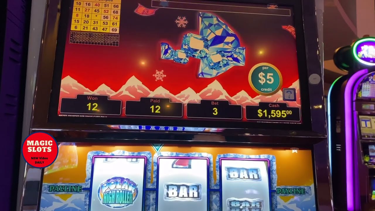 Polar High Roller for the WIN TODAY.  Magic Slots at Choctaw Casino Durant