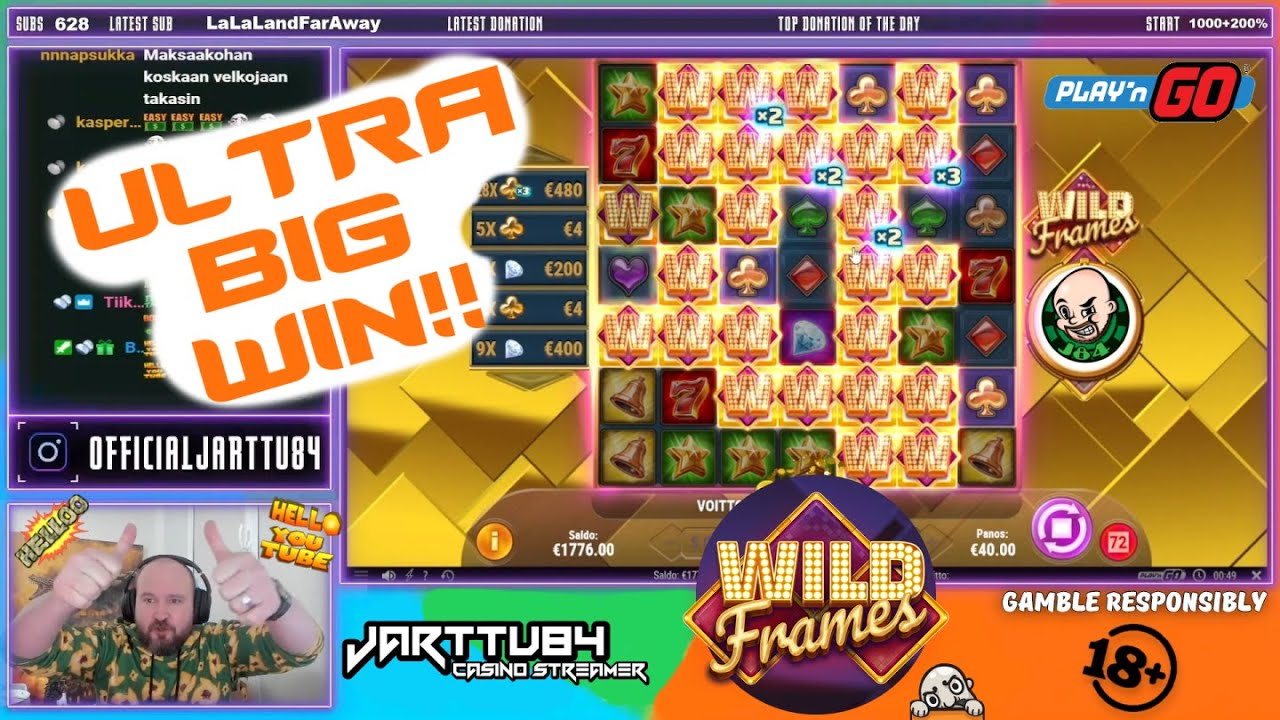 Big Bet!! Ultra Big Win From Wild Frames!!