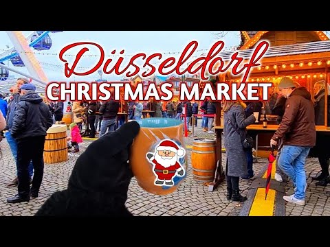 VLOGMAS : WALK IN DÜSSELDORF , GERMANY ?? CHRISTMAS MARKET || RAINY DAY