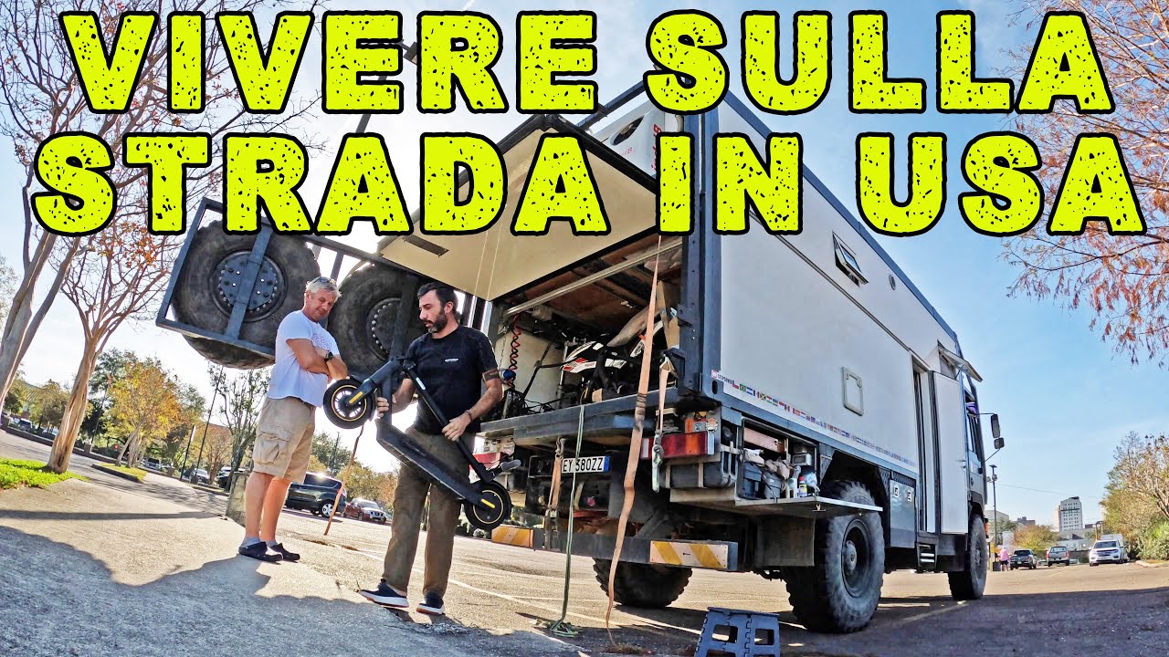 Due nomadi Italiani, un camper, una moto e due scooter che cercano di cavarsela ✌️ FLORIDA USA ?