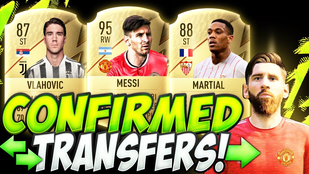 FIFA 22 | NEW CONFIRMED TRANSFERS & RUMOURS! ?? ft. Vlahovic Juventus, Martial Sevilla, Messi... etc