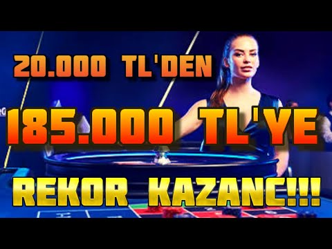 RULET TE 180.000 TL KAZANDIM Rulet Taktikleri | Rulet Big Win | Casino Yuvası