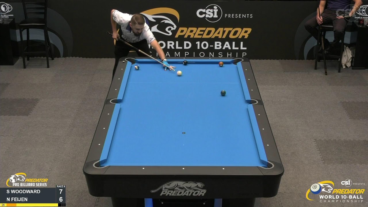 10-BALL ▸ S. WOODWARD vs N. FEIJEN ▸ 2022 Predator World 10 Ball Championship
