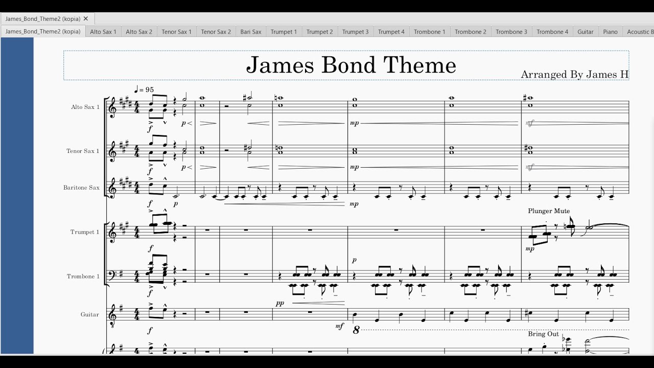 James Bond Theme - 007 agent Theme