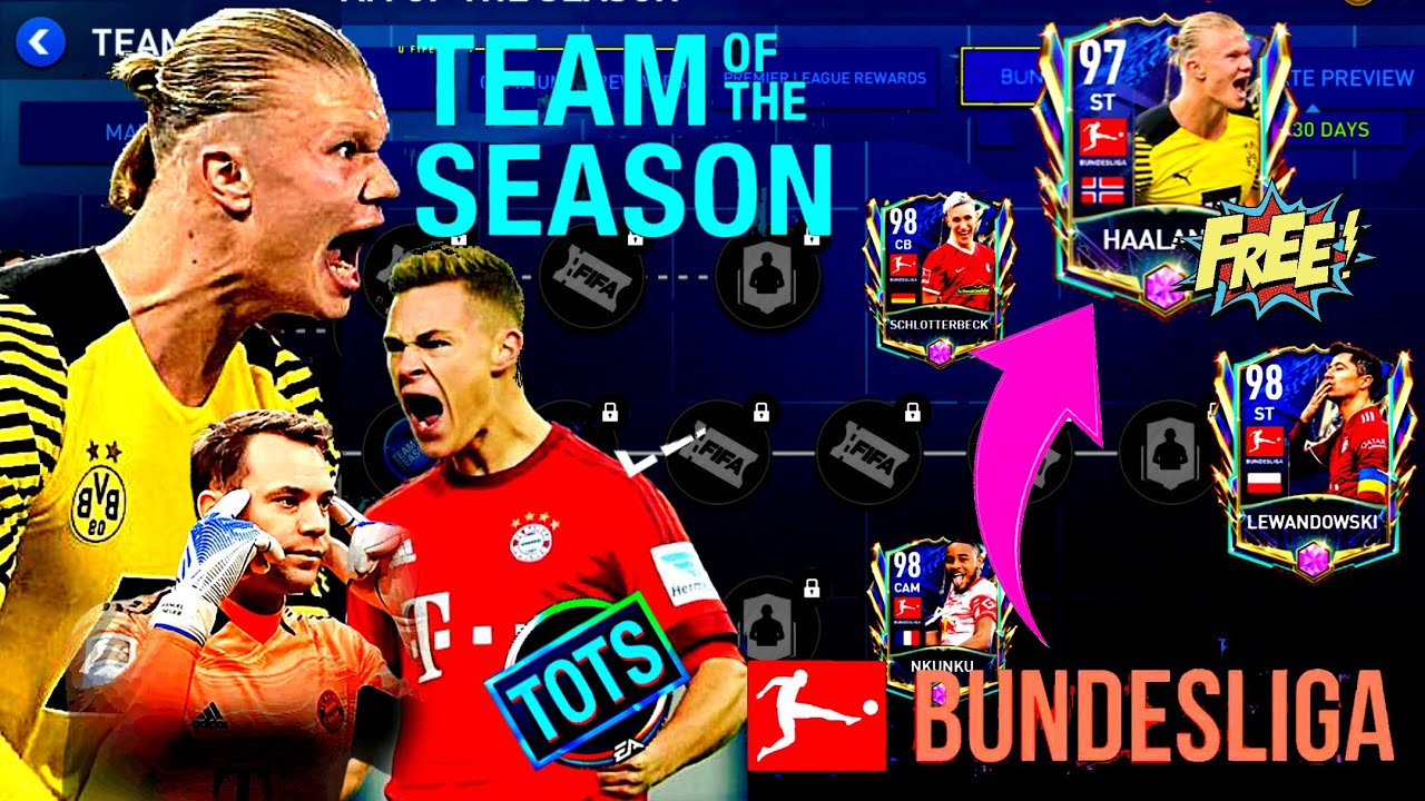 TOTS  BUNDESLIGA RA MẮT NHẬN HAALAND, NEUER FREE | LEWAN CÓ HƠN CR7? | FIFA MOBILE 22 | GFFMB