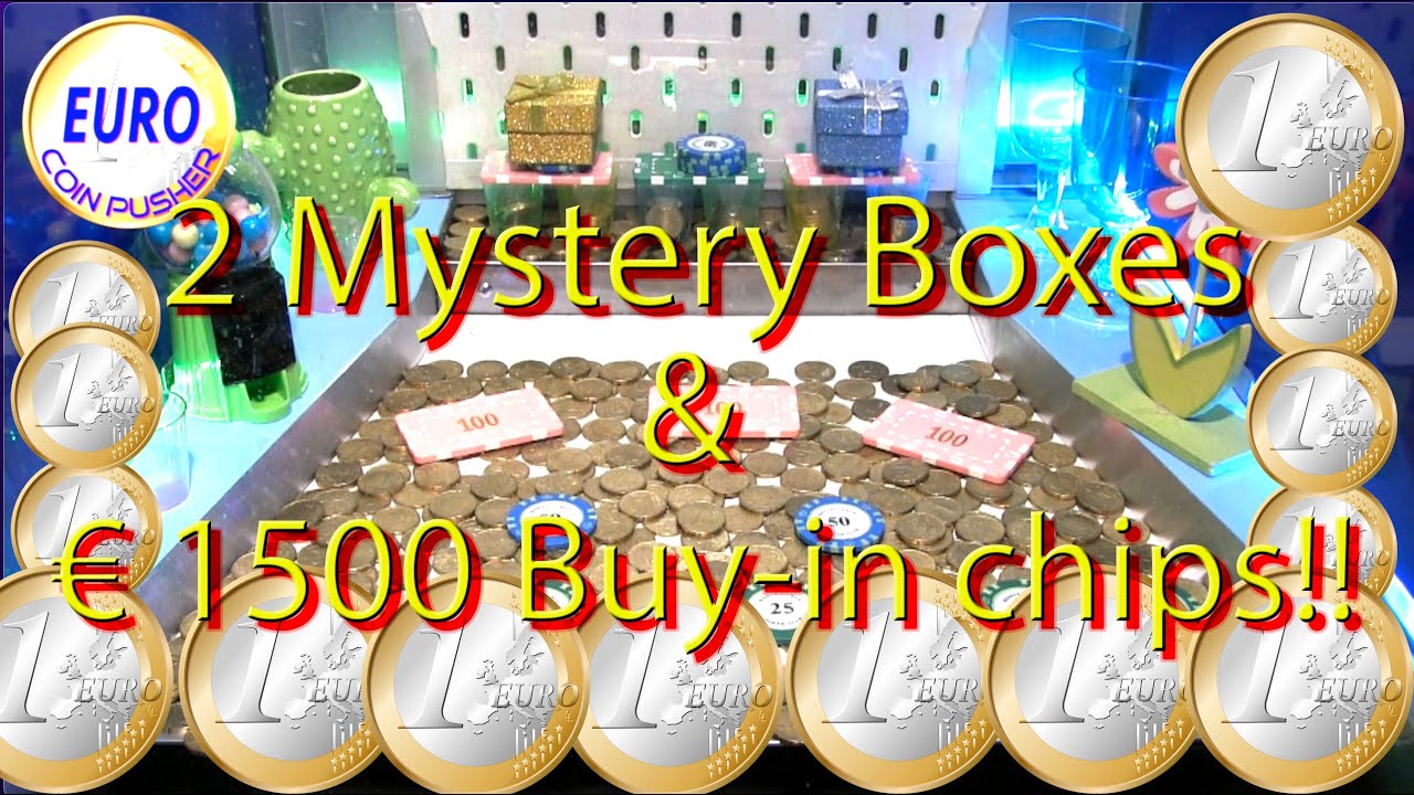 2 Mystery Boxes & € 1500,- buy-In Chips -  Euro Coin Pusher Episode 185