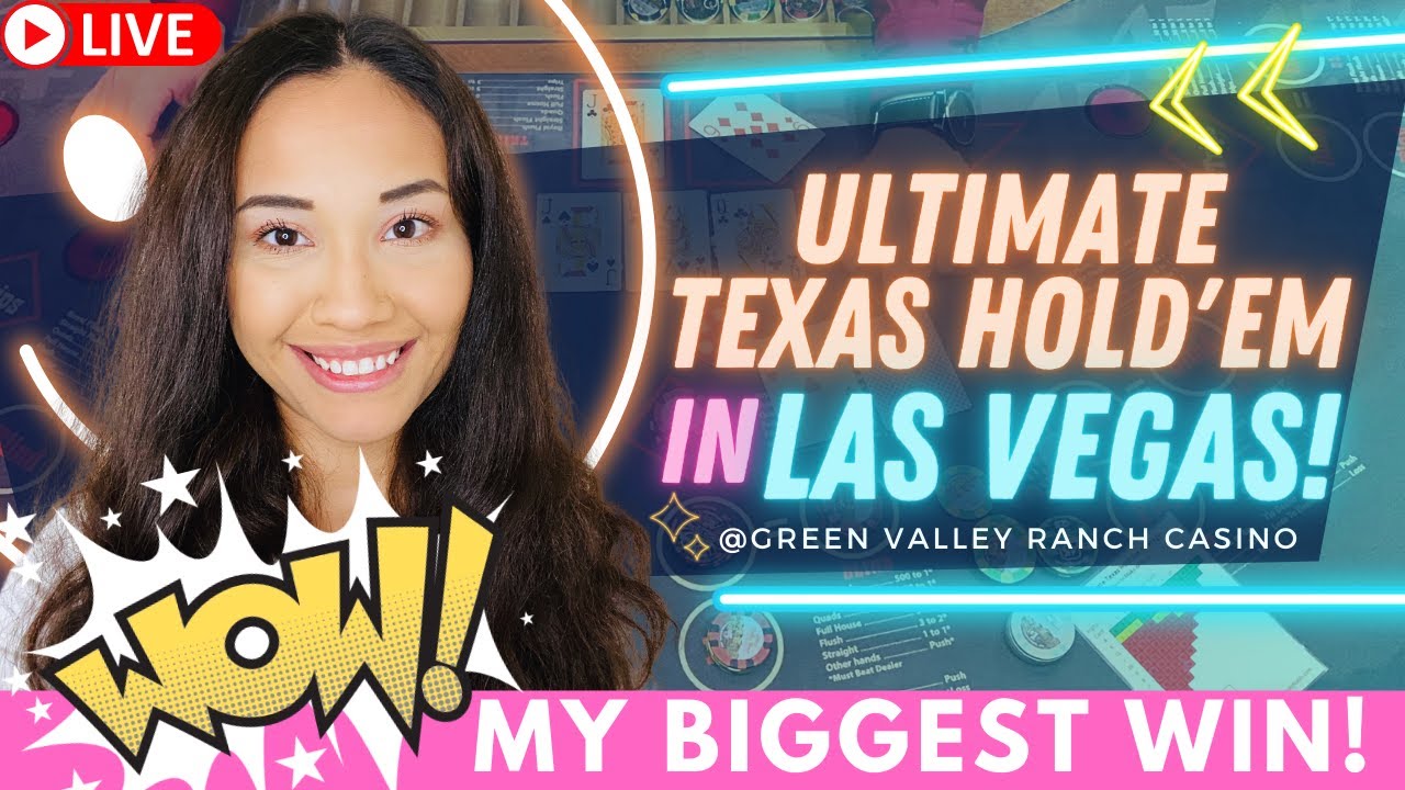 MY BIGGEST WIN! ?? ULTIMATE TEXAS HOLD'EM LIVE IN LAS VEGAS AT GREEN VALLEY RANCH! STRAIGHT FLUSH!