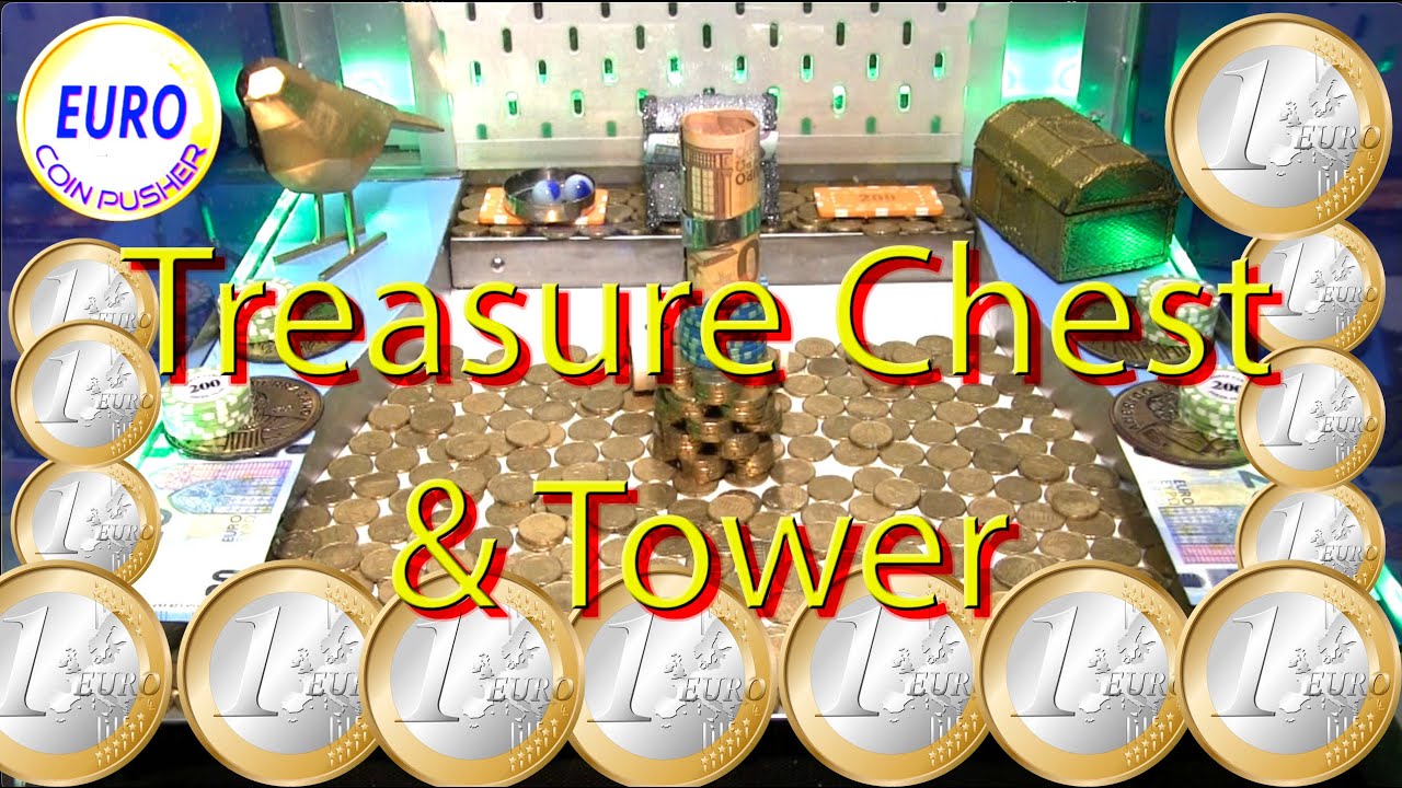 Treasure chest and Tower - Euro Coin Pusher Episode 184
