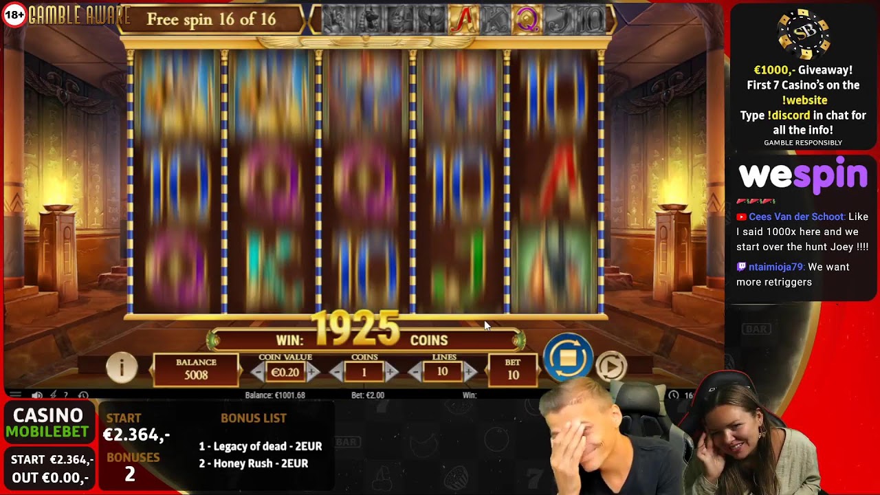 18+ | BIG WESPIN BONUSHUNT WITH QUEEN LAURA AND BEAST JOEY | NOW 100% BONUS UP TO €250,- 30X WAGE…