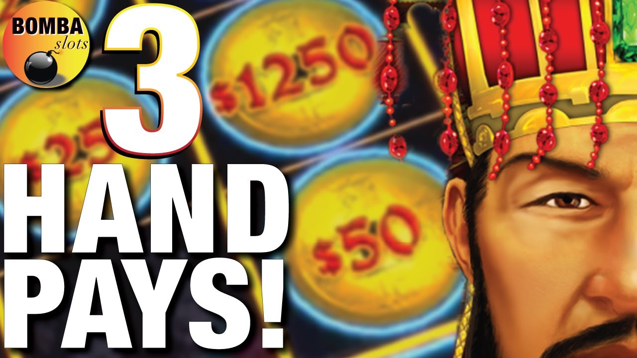 3 JACKPOT HANDPAYS! HUGE WIN! Emperor’s Treasure ~ Dollar Storm Casino Slot Machine Wins!