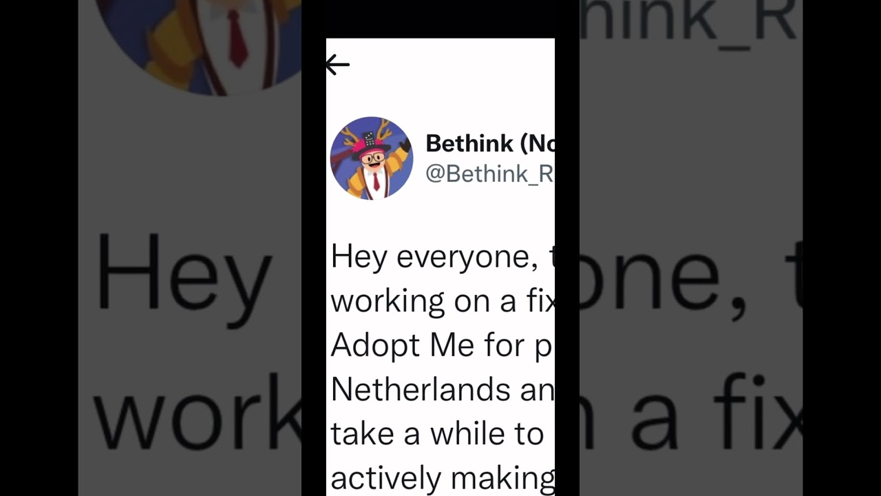 #Adoptme are trying to make a fix so Netherlands and Belgium can continue to play #adoptmeshorts