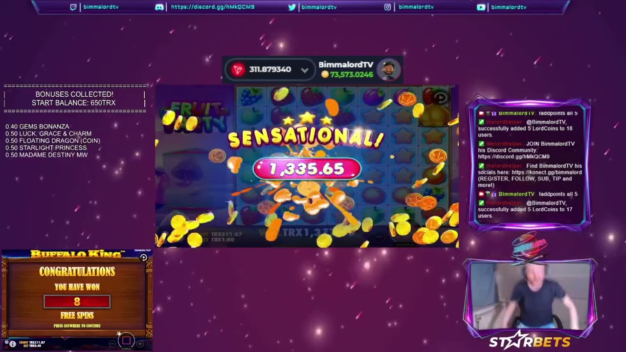 FRUIT PARTY MAX WIN! 5000x STARBETS new Crypto Casino!