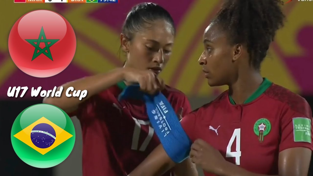 Morocco vs Brazil U17 Women's World Cup 2022-مباراة كاس العالم النسوي المغرب ضد البرازيل