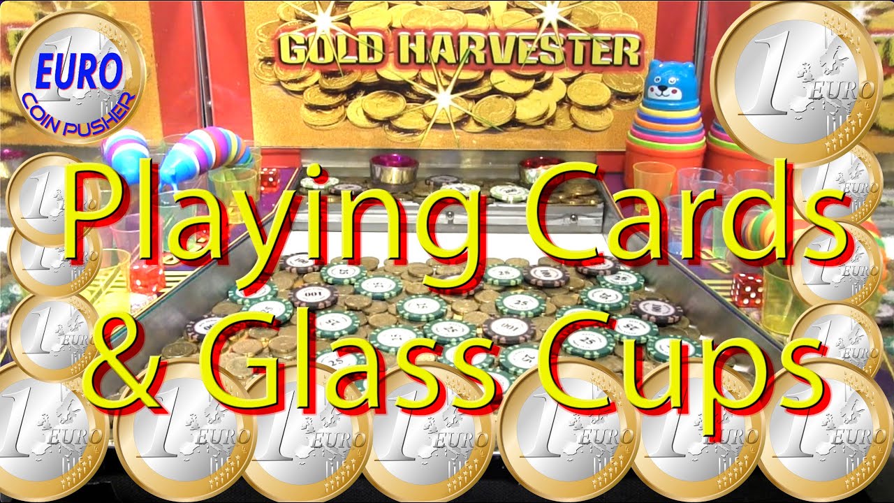 Playing Cards & Glass Cups!! - Euro Coin Pusher Episode 232