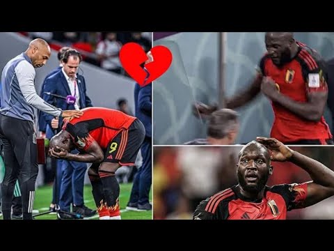 Crying Lukaku Consoled By Thierry Henry as He Broke Dugout Window!?