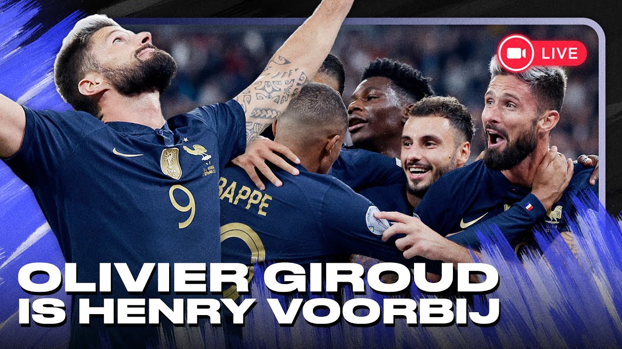 GIROUD is HENRY voorbij en FRANKRIJK gaat door! | WK Daily | Live van 19:00-20:00!